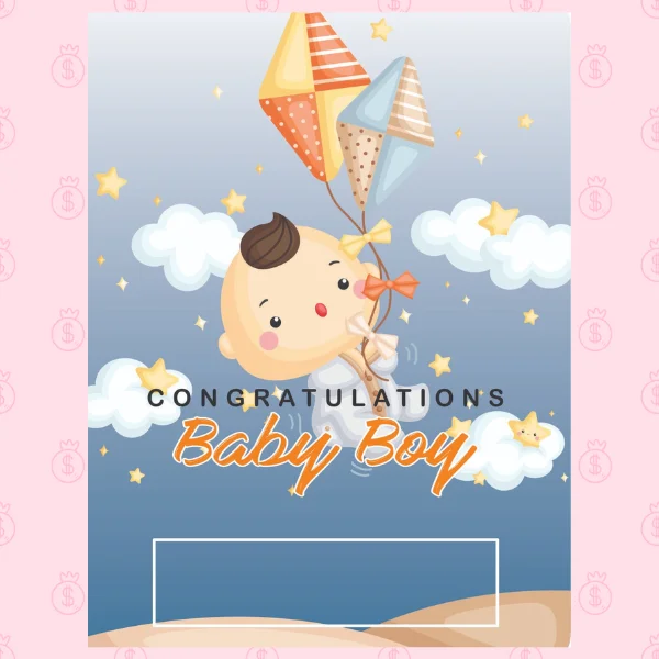Congrats Baby Boy Money Cards